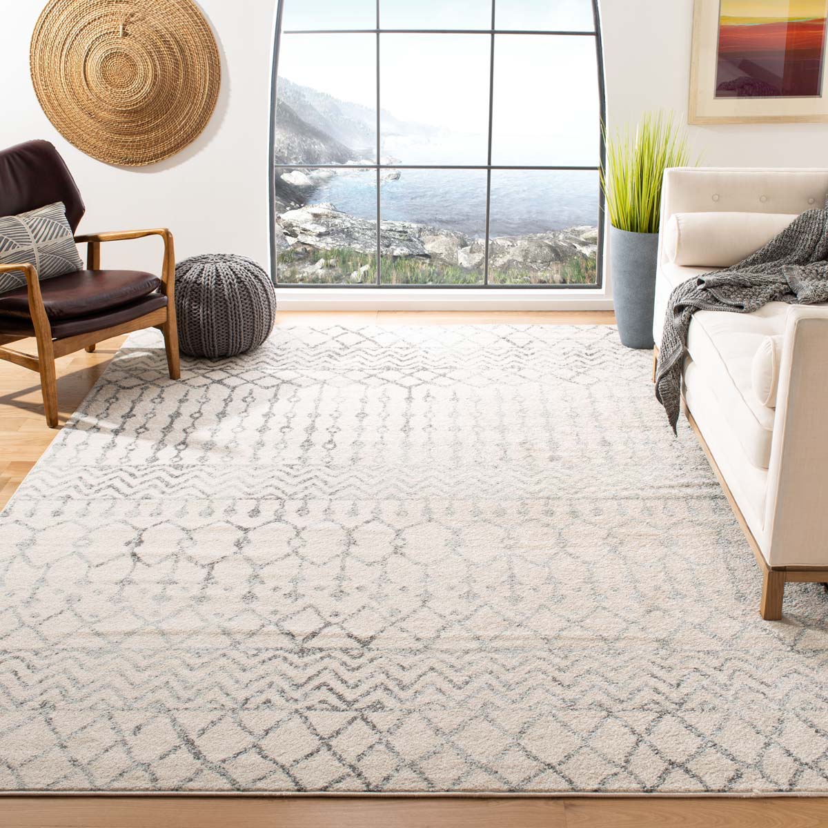 Safavieh Tulum 270 Rug, TUL270 - Ivory / Grey