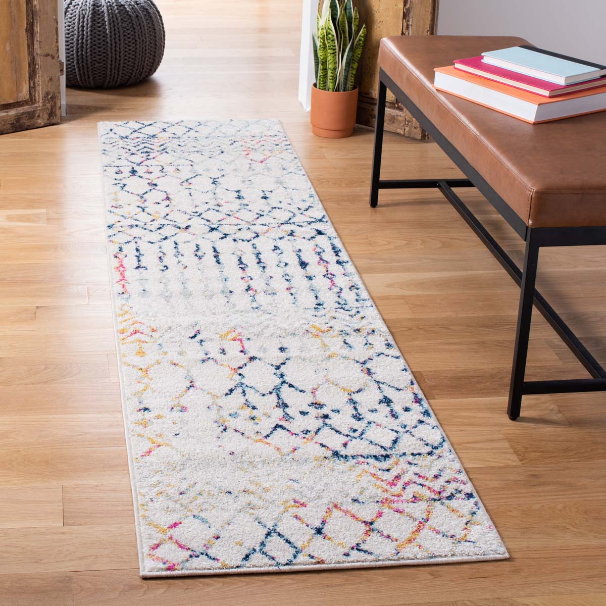 Safavieh Tulum 270 Rug, TUL270 - Ivory / Blue