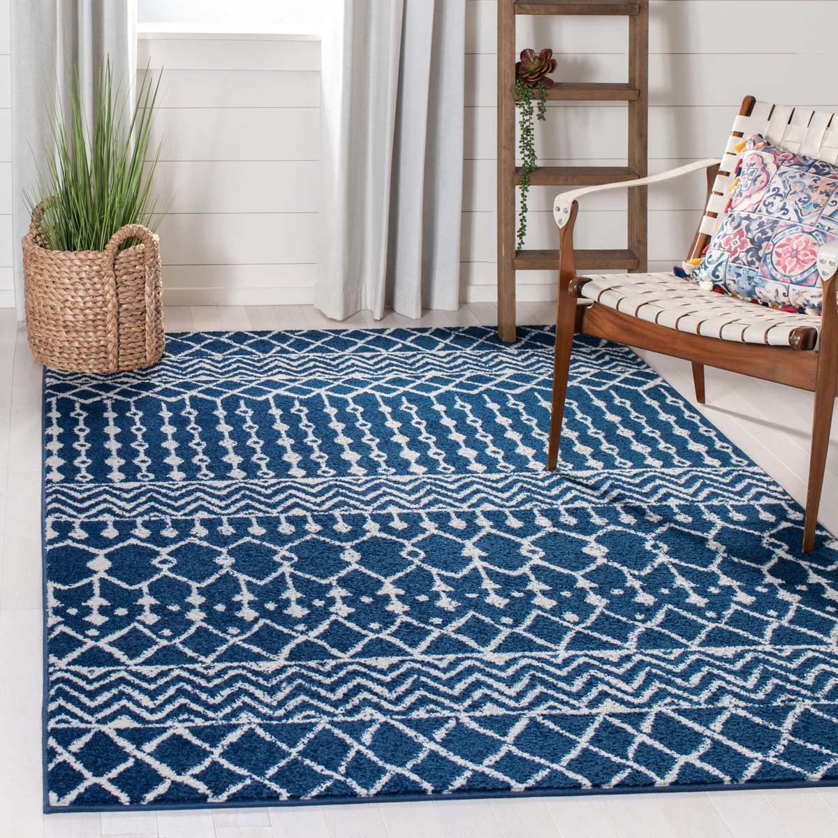 Safavieh Tulum 270 Rug, TUL270 - Navy / Ivory