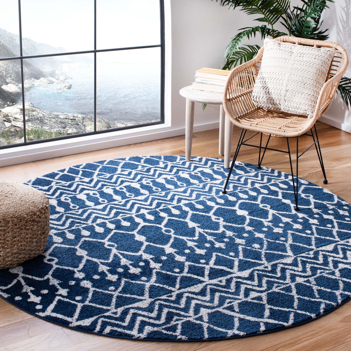 Safavieh Tulum 270 Rug, TUL270 - Navy / Ivory