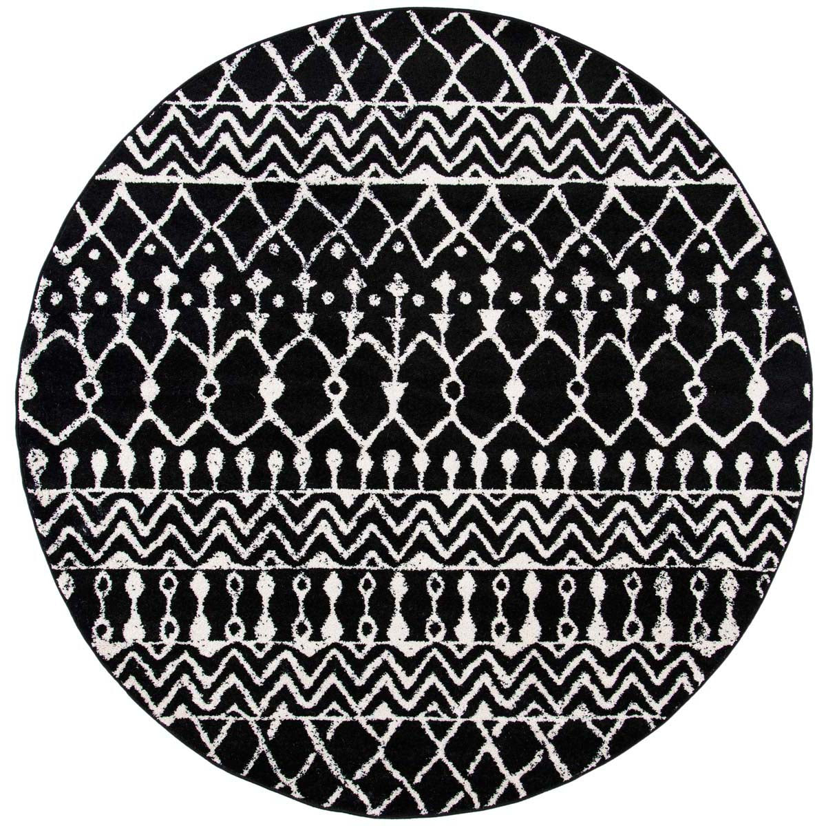 Safavieh Tulum 270 Rug, TUL270 - Black / Ivory