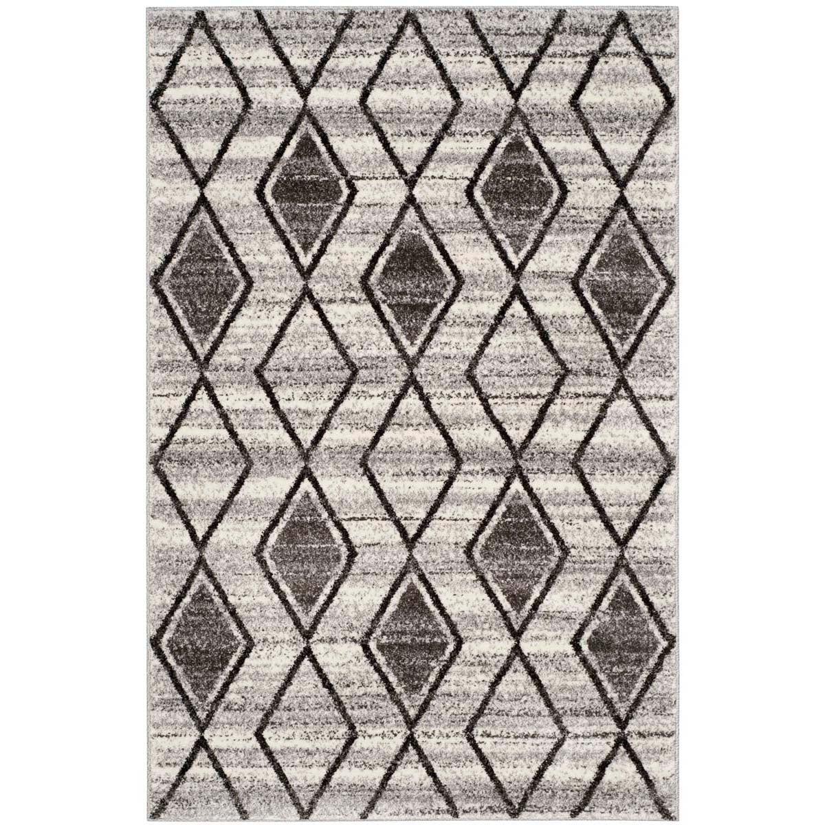 Safavieh Tunisia 296 Rug, TUN296 - Grey / Black