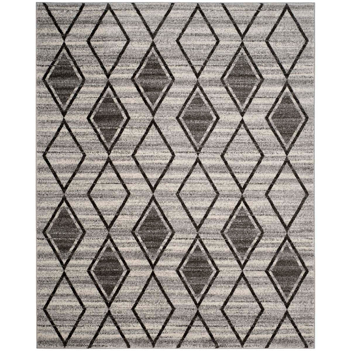 Safavieh Tunisia 296 Rug, TUN296 - Grey / Black