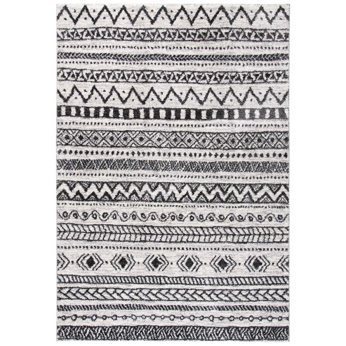 Safavieh Tunisia 735 Rug, TUN735 - Ivory / Black