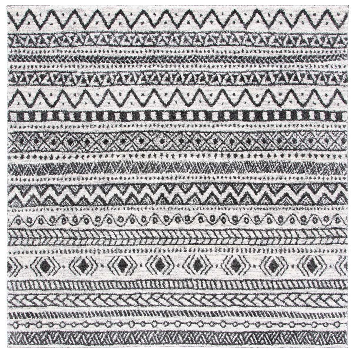 Safavieh Tunisia 735 Rug, TUN735 - Ivory / Black