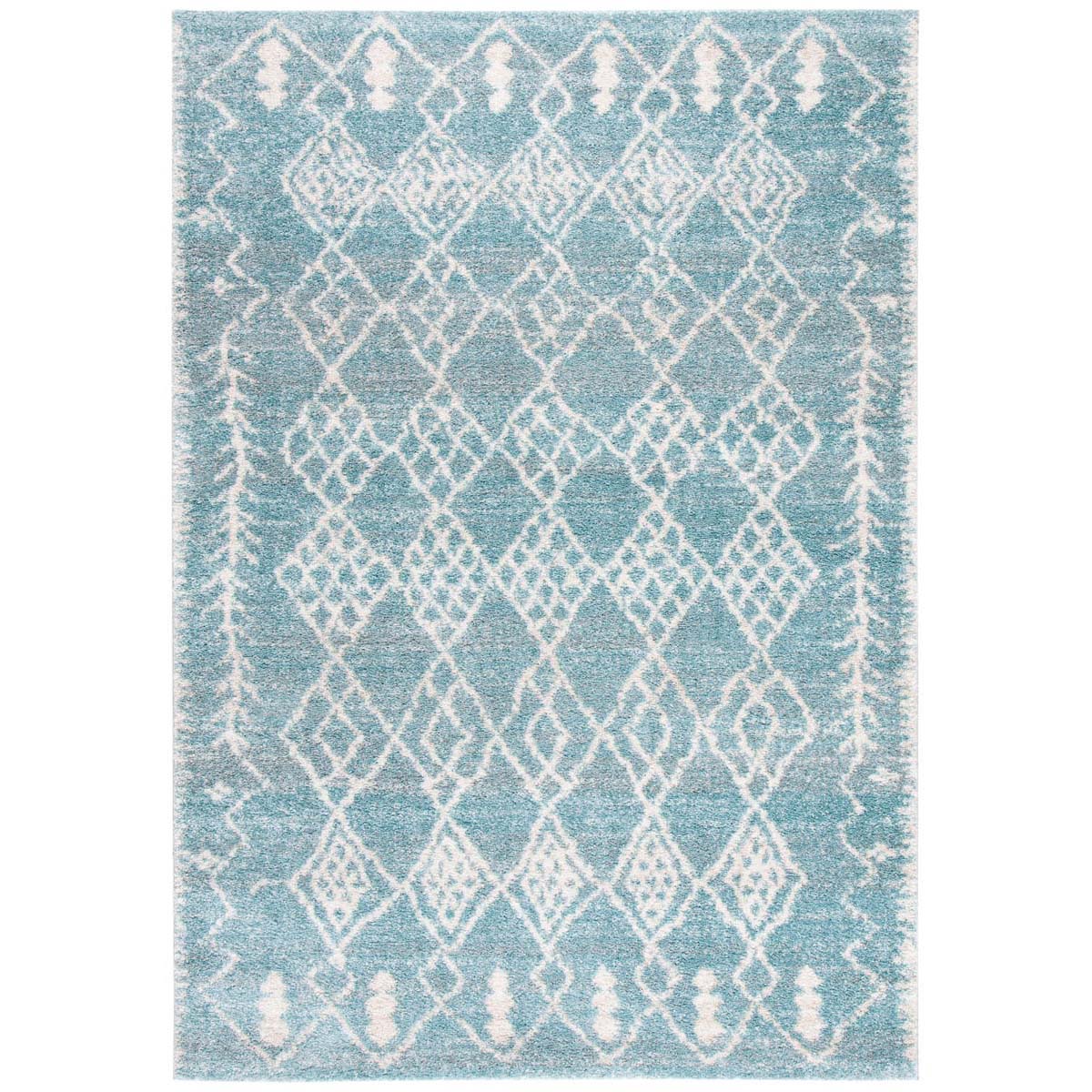 Safavieh Tunisia 736 Rug, TUN736 - Aqua / Ivory