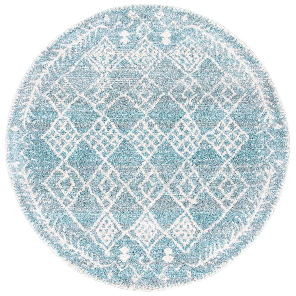 Safavieh Tunisia 736 Rug, TUN736 - Aqua / Ivory