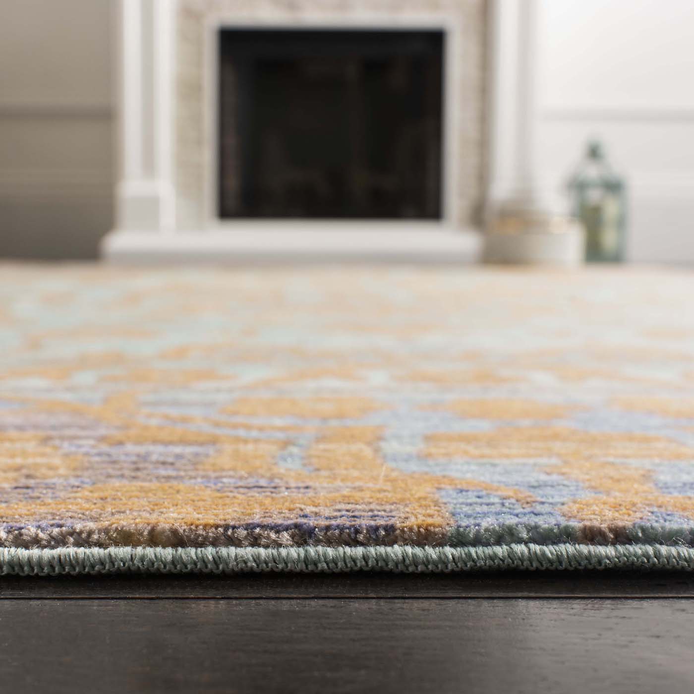 Safavieh Valencia 102 Rug, VAL102 - Blue / Gold