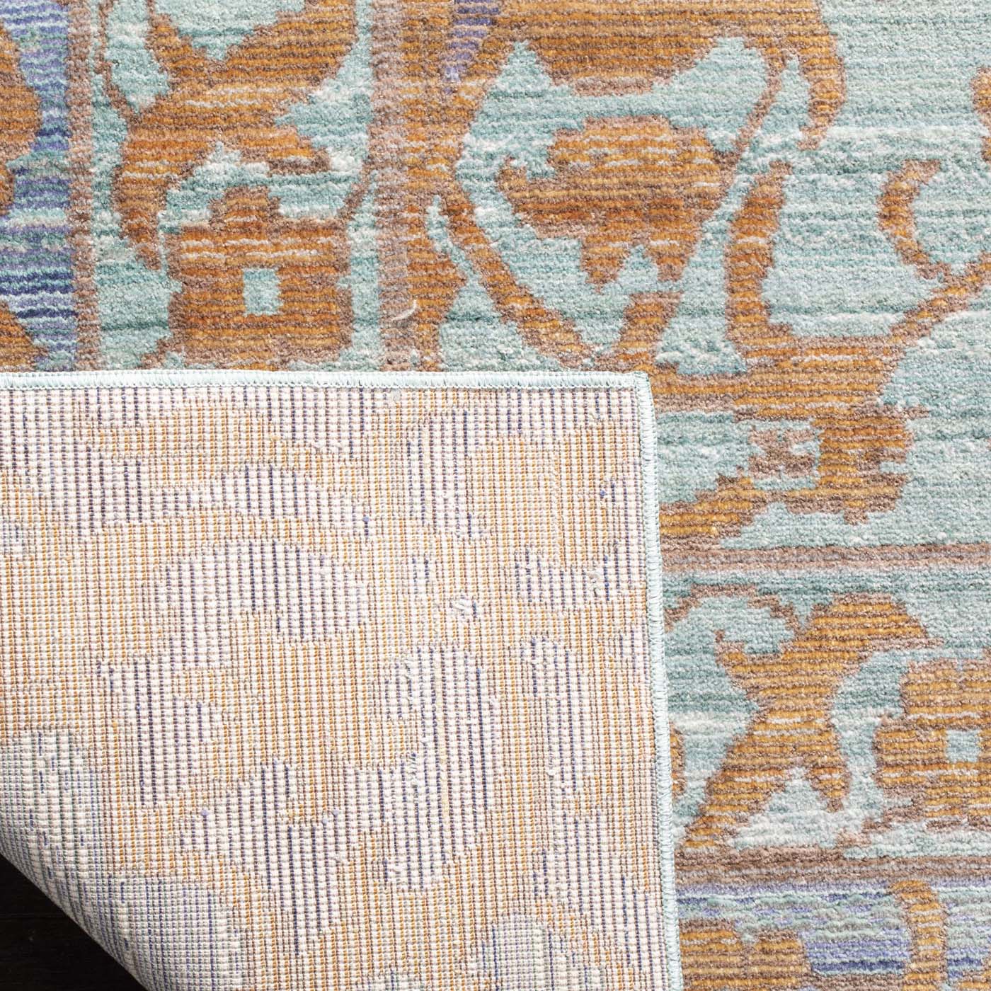 Safavieh Valencia 102 Rug, VAL102 - Blue / Gold