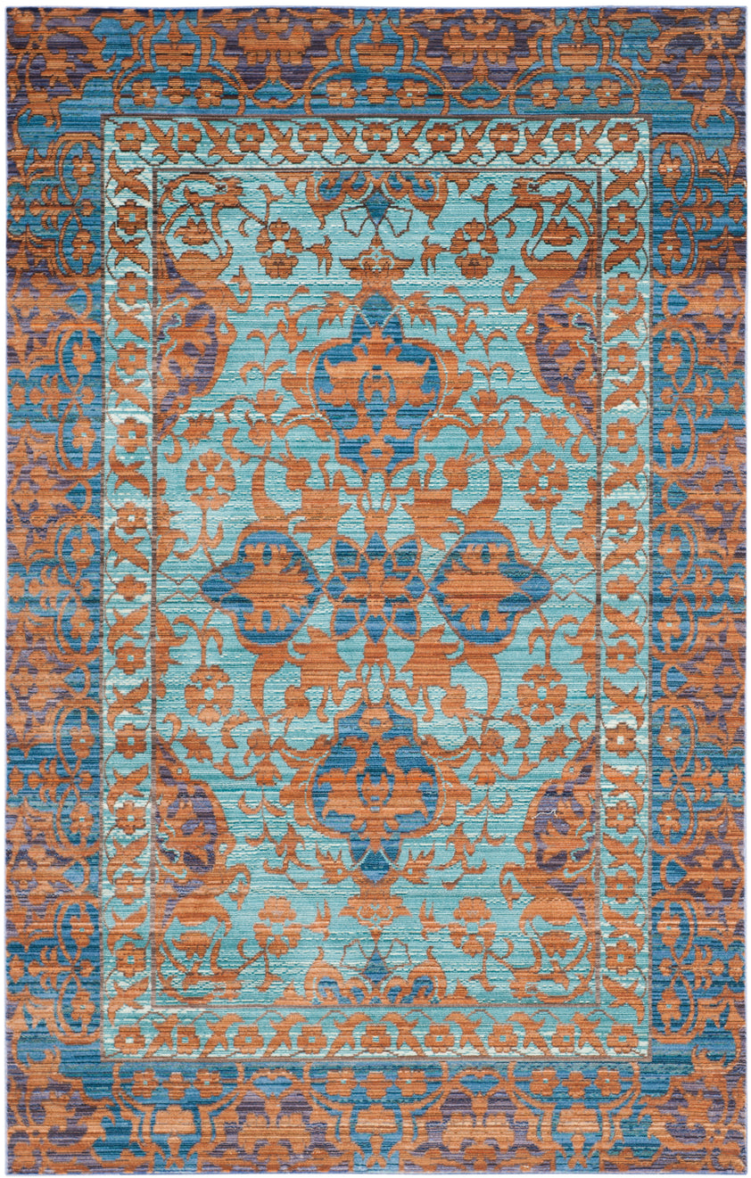 Safavieh Valencia 102 Rug, VAL102 - Blue / Gold