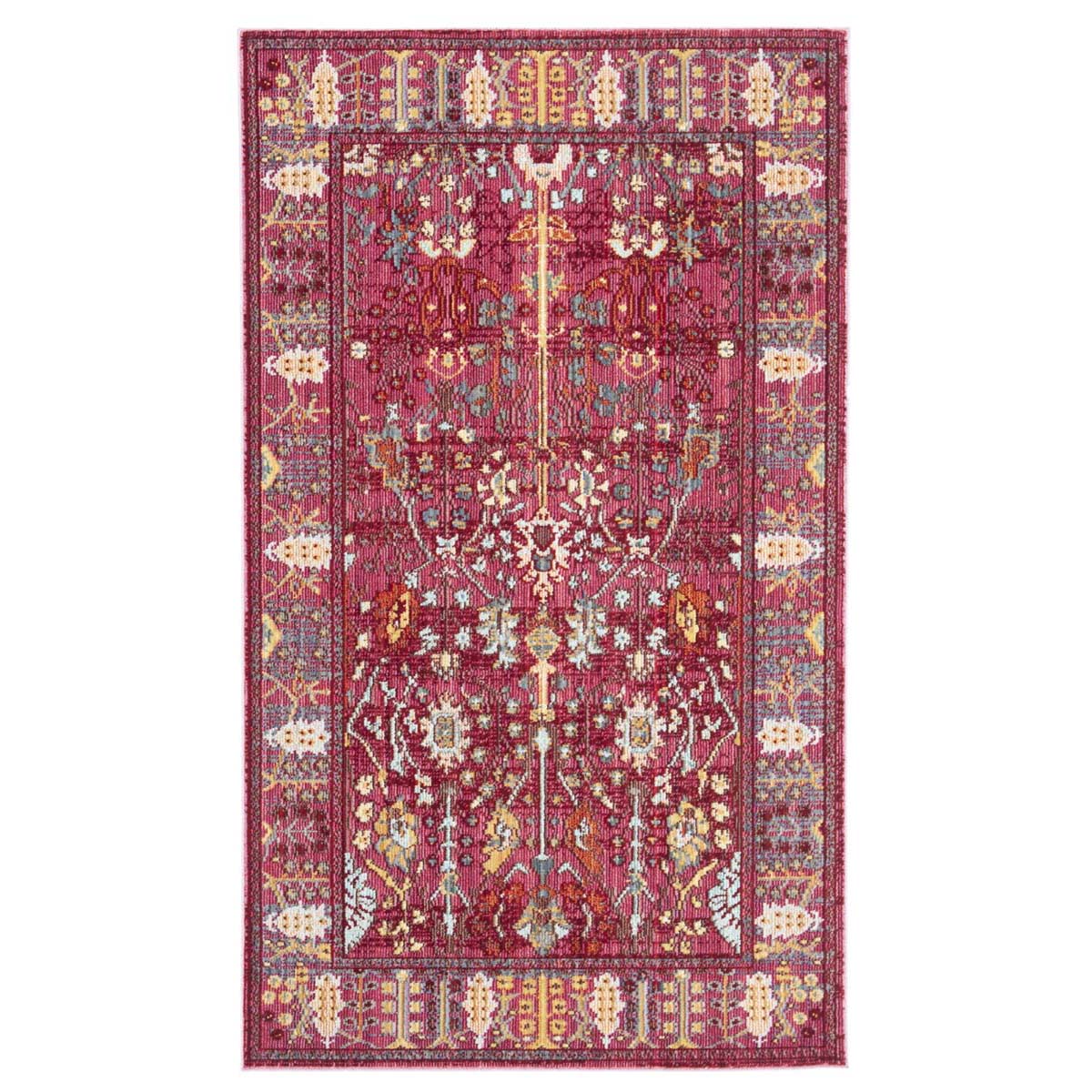 Safavieh Valencia 108 Rug, VAL108 - Fuchsia / Multi