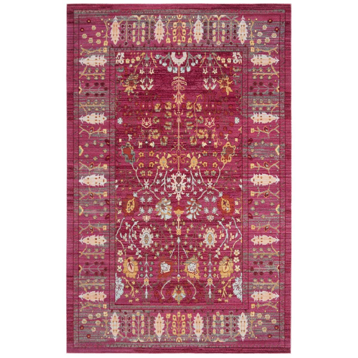 Safavieh Valencia 108 Rug, VAL108 - Fuchsia / Multi