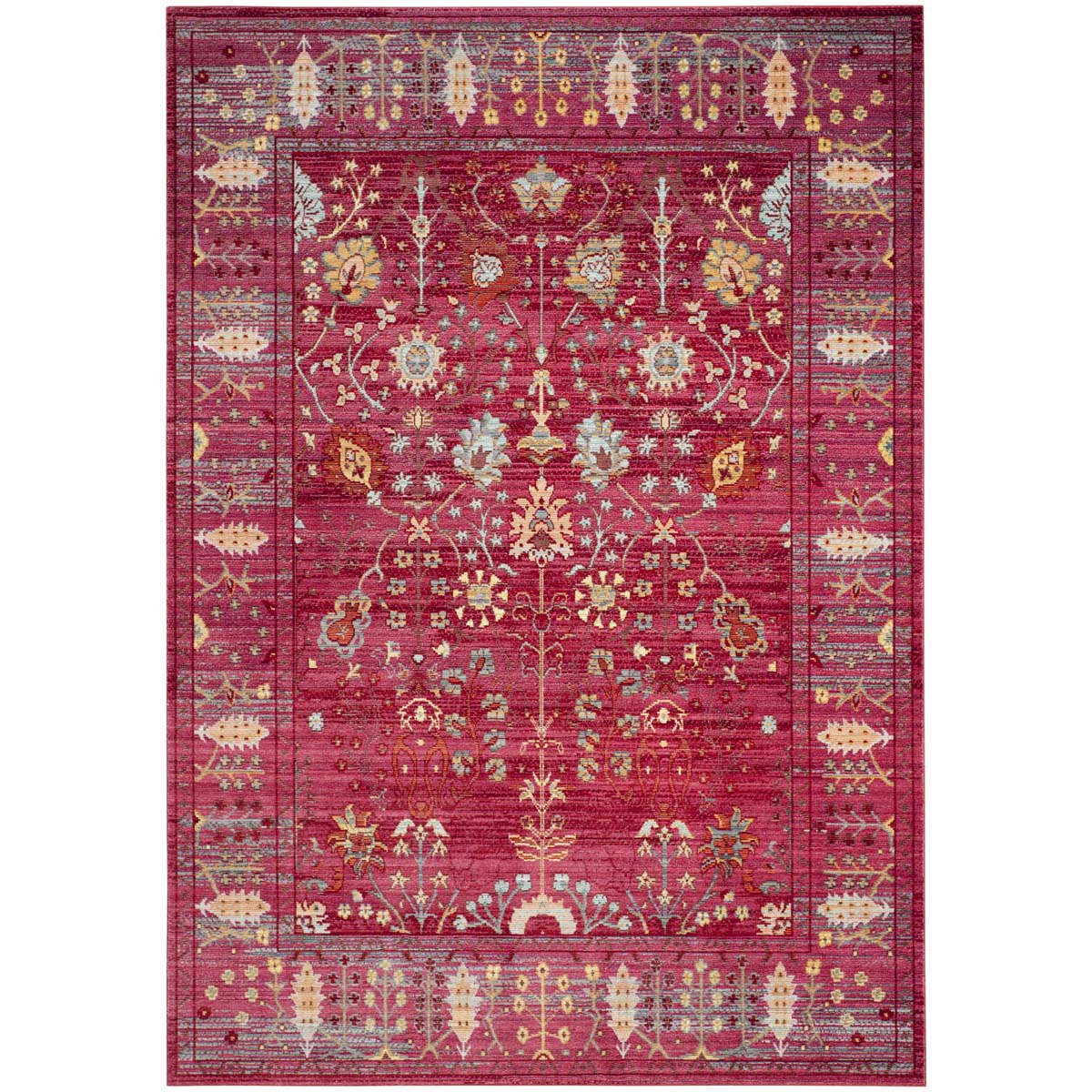 Safavieh Valencia 108 Rug, VAL108 - Fuchsia / Multi