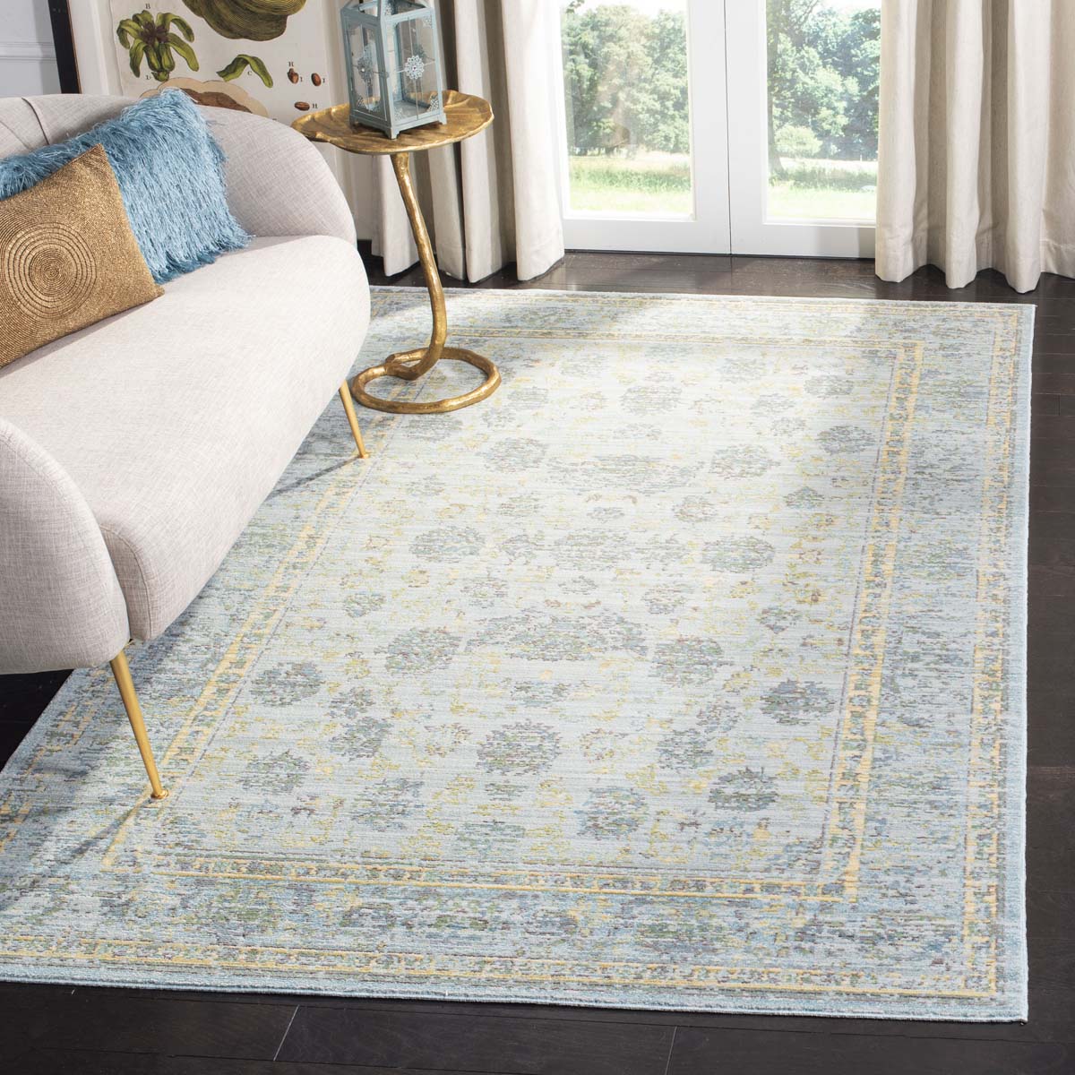 Safavieh Valencia 113 Rug, VAL113 - Light Blue / Turquoise