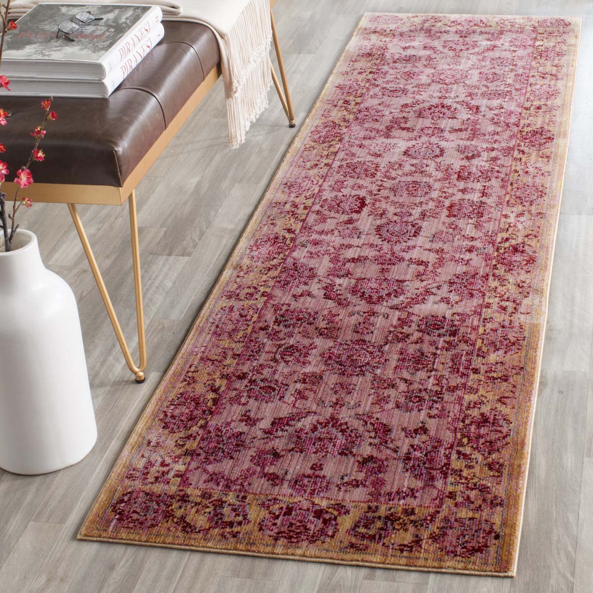 Safavieh Valencia 113 Rug, VAL113 - Pink / Multi