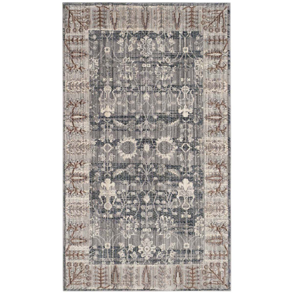 Safavieh Valencia 118 Rug, VAL118 - Dark Grey / Light Grey