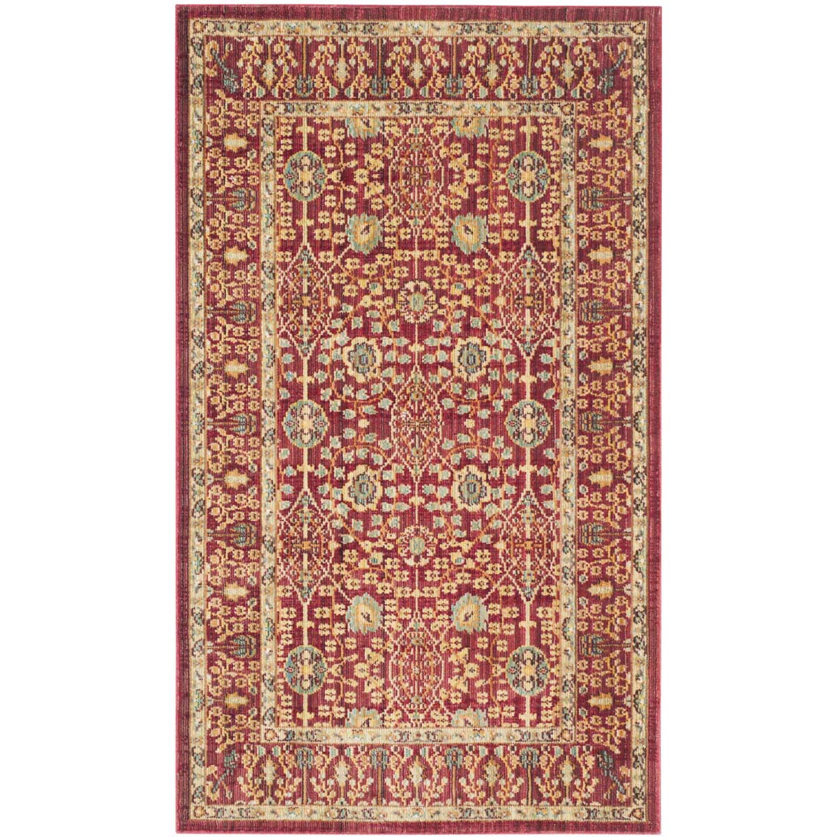 Safavieh Valencia 120 Rug, VAL120 - Red / Red