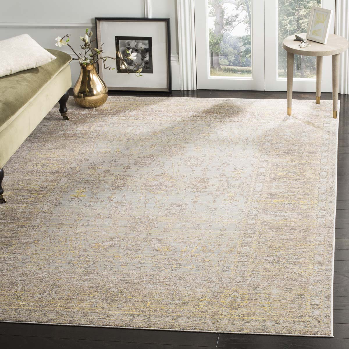 Safavieh Valencia 123 Rug, VAL123 - Grey / Multi