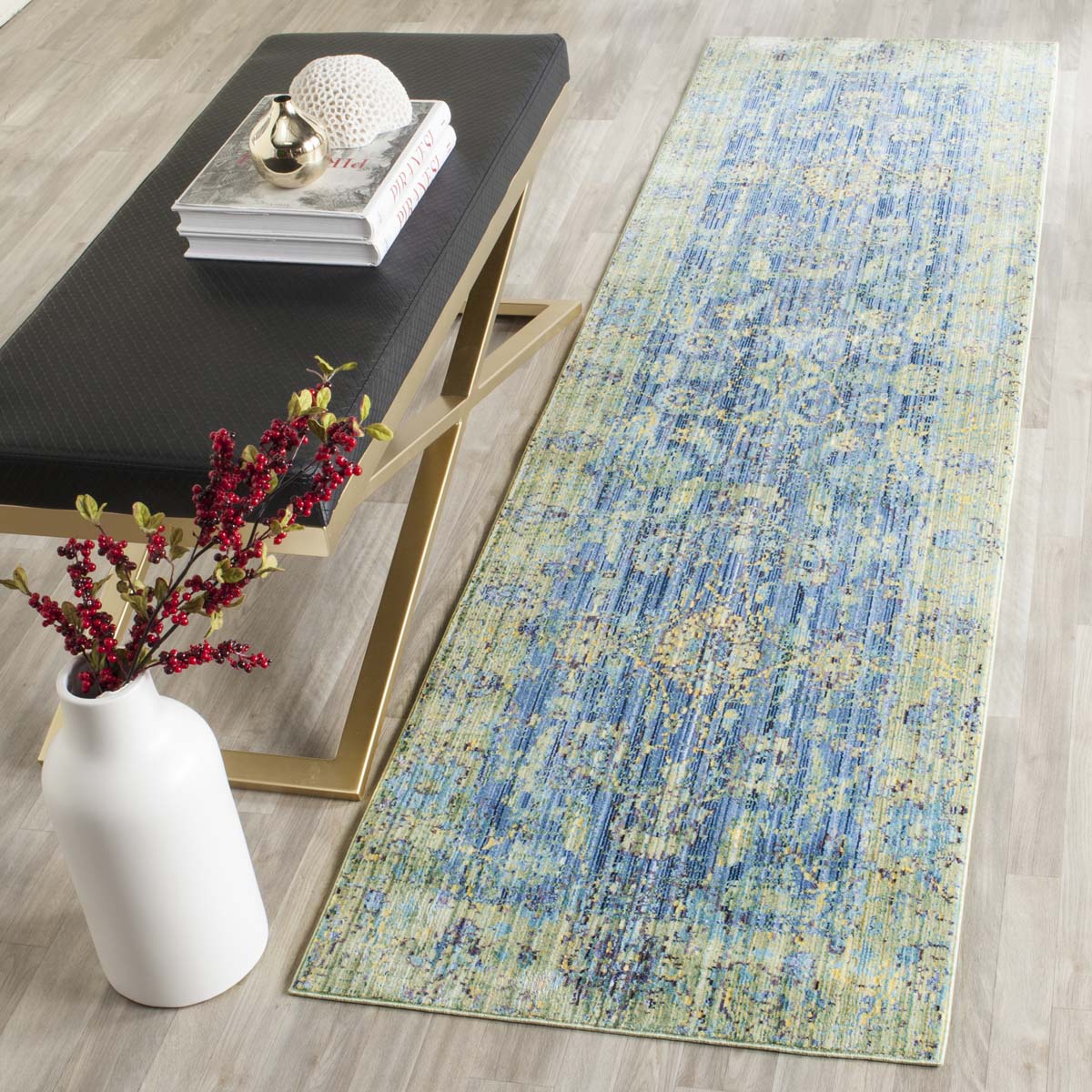 Safavieh Valencia 123 Rug, VAL123 - Blue / Multi