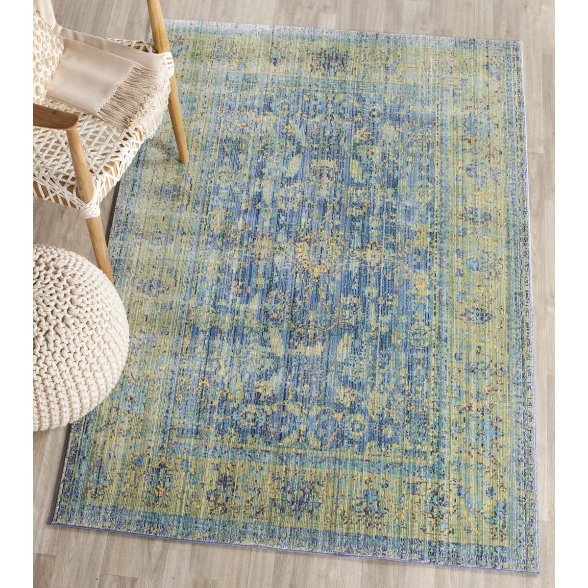 Safavieh Valencia 123 Rug, VAL123 - Blue / Multi