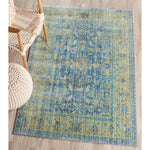 Safavieh Valencia 123 Rug, VAL123 - Blue / Multi