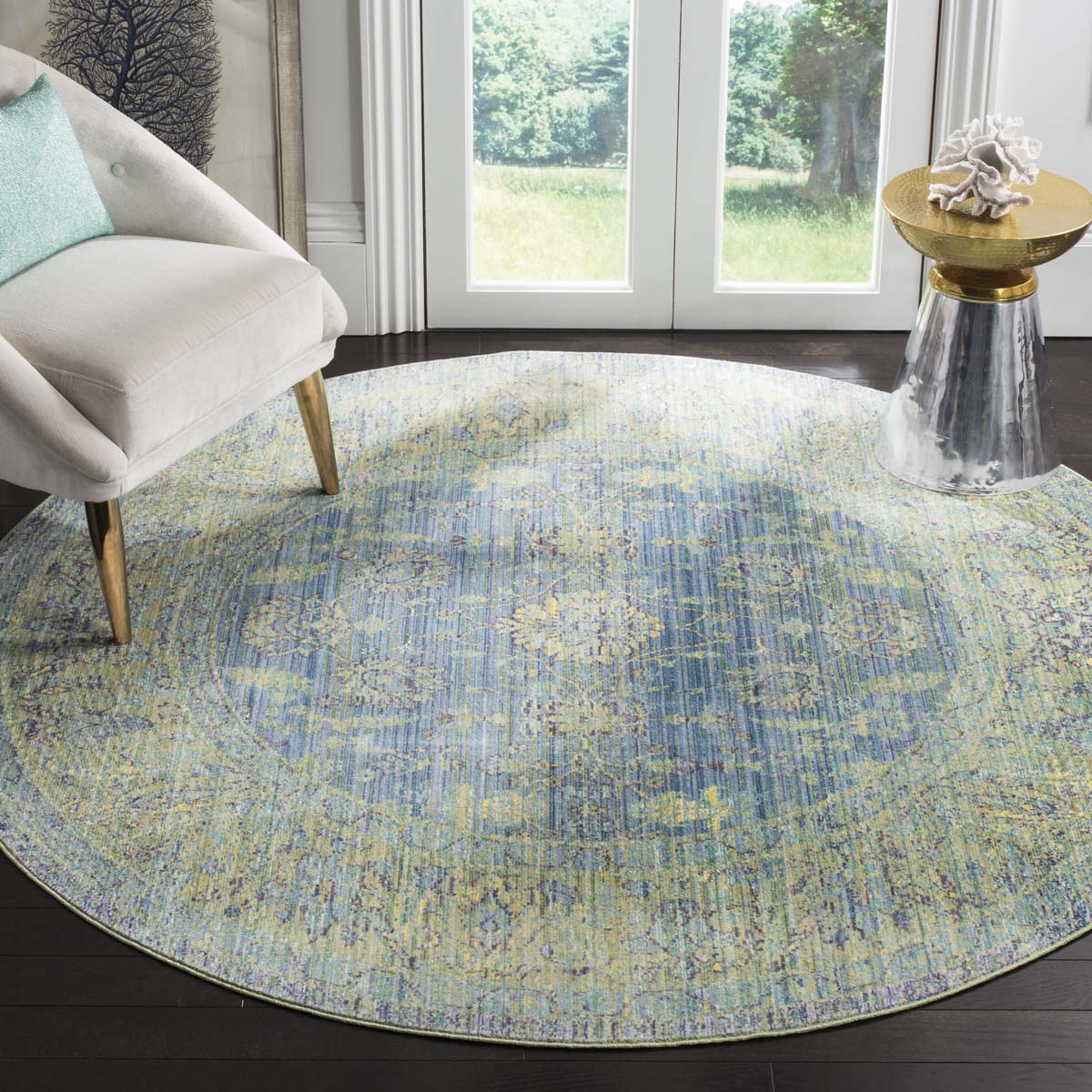 Safavieh Valencia 123 Rug, VAL123 - Blue / Multi