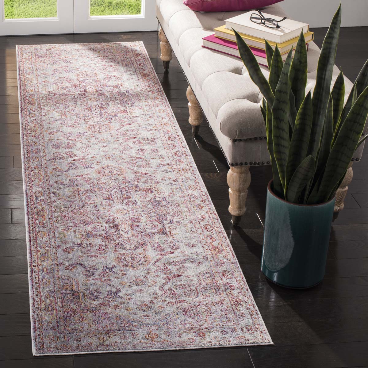 Safavieh Valencia 163 Rug, VAL163 - Ivory / Red