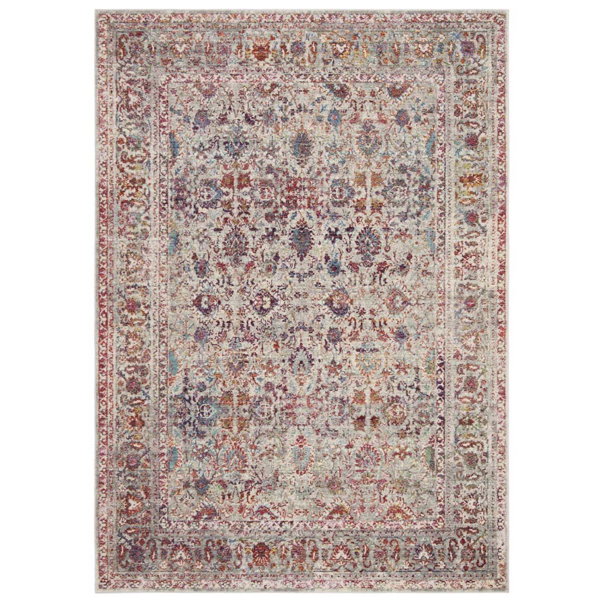 Safavieh Valencia 168 Rug, VAL168 - Grey / Red