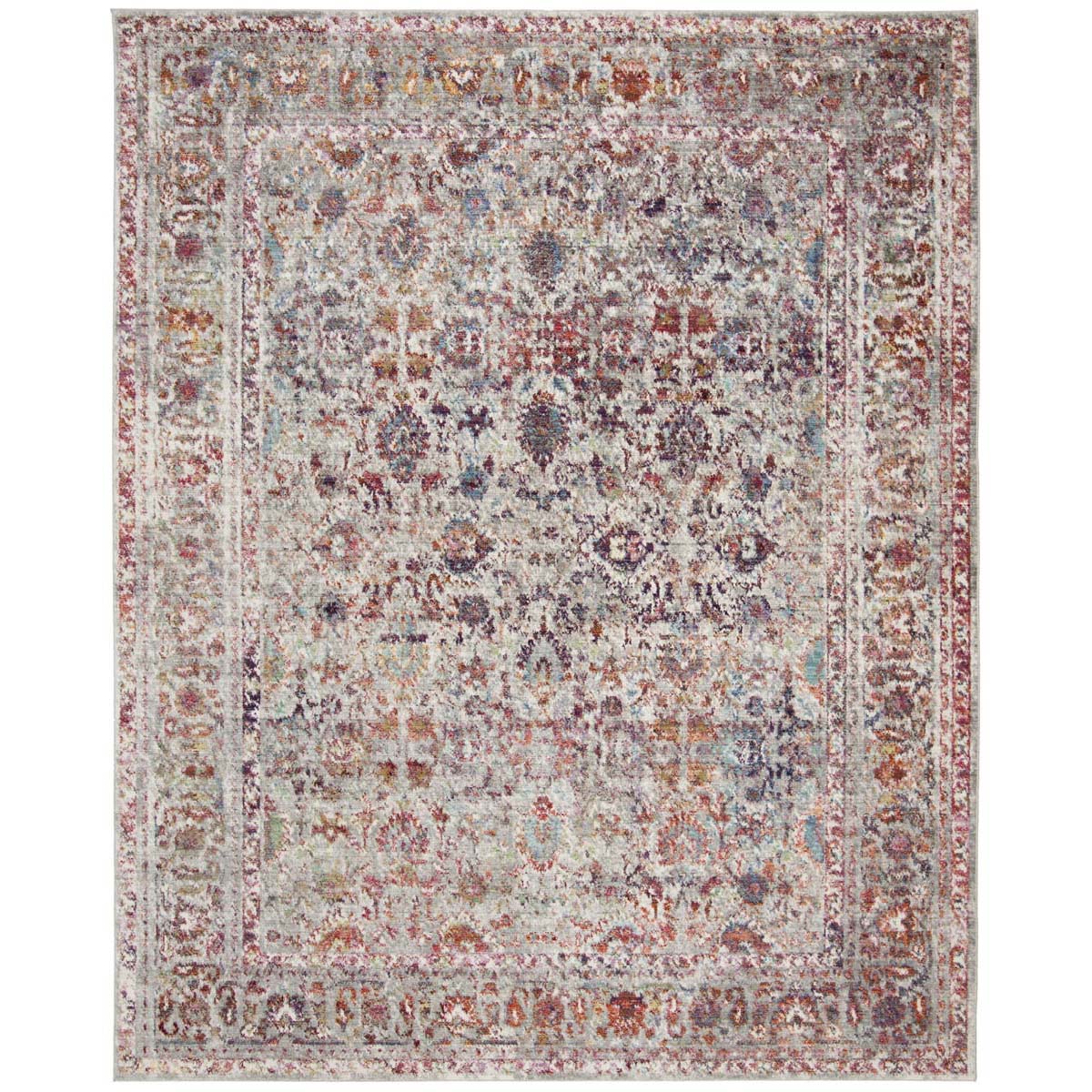 Safavieh Valencia 168 Rug, VAL168 - Grey / Red