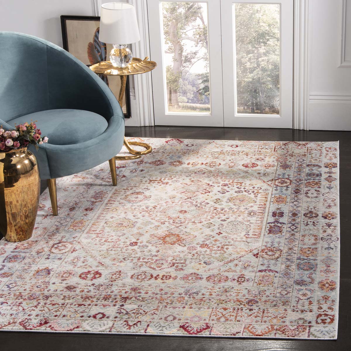 Safavieh Valencia 177 Rug, VAL177 - Blue / Multi