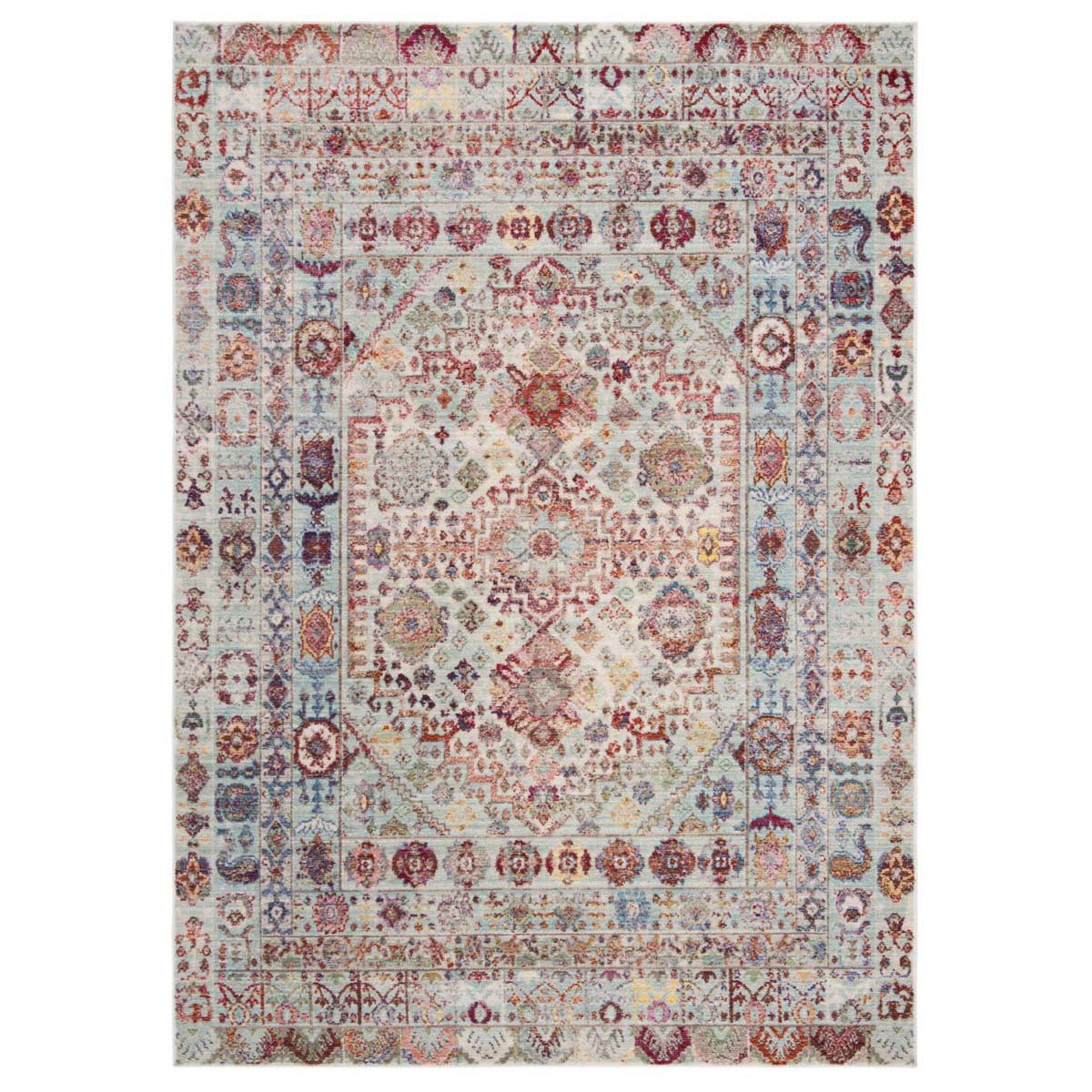 Safavieh Valencia 177 Rug, VAL177 - Blue / Multi