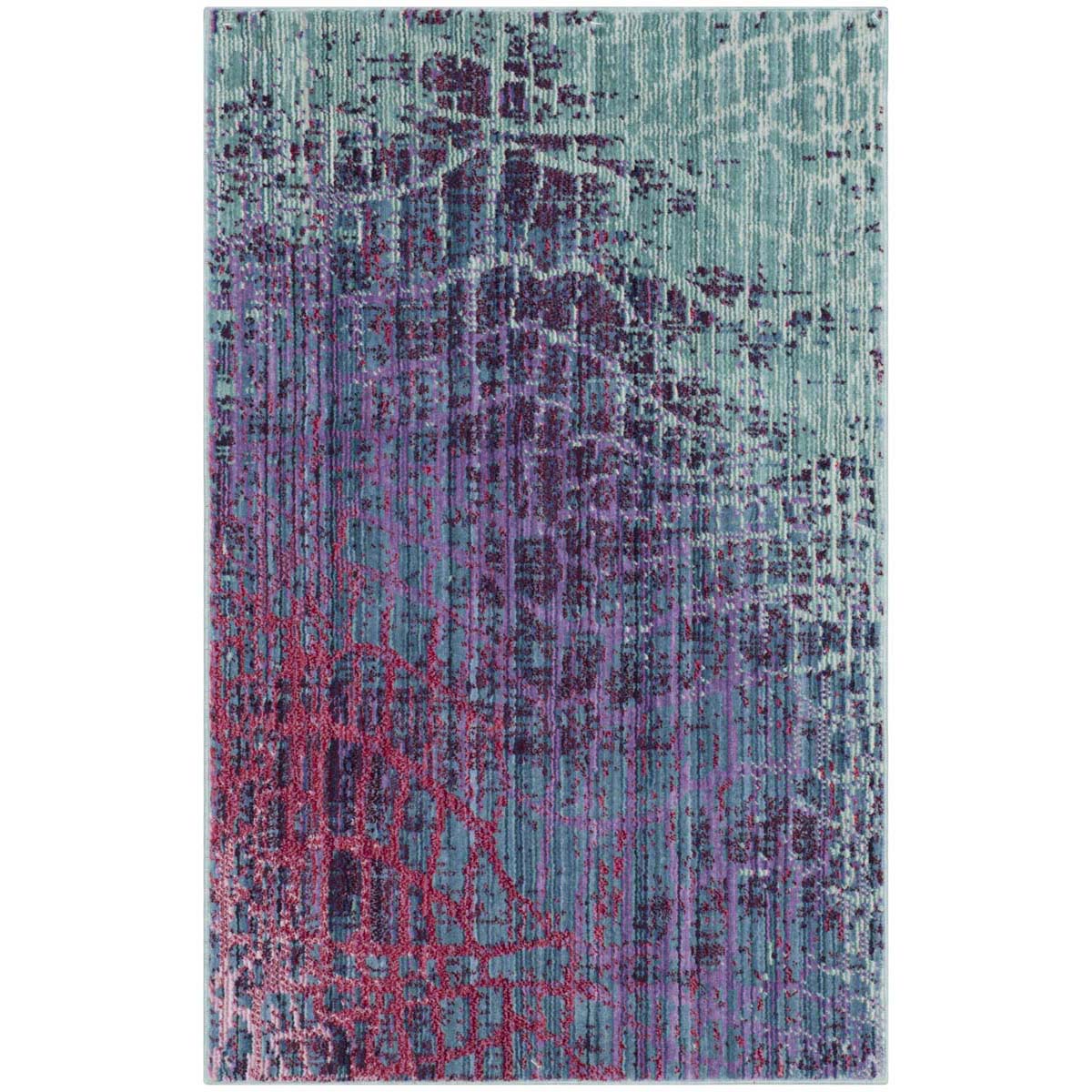 Safavieh Valencia 204 Rug, VAL204 - Blue / Fuchsia