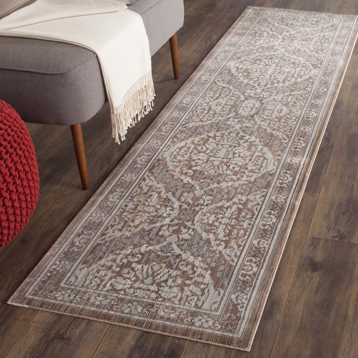 Safavieh Valencia 208 Rug, VAL208 - Grey / Brown