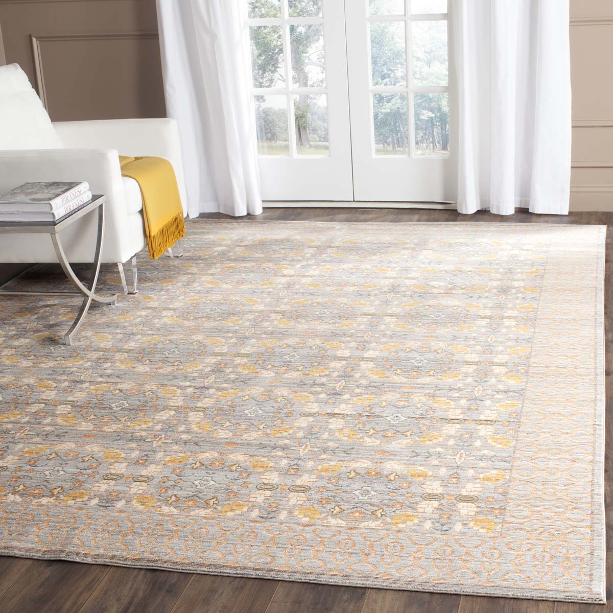 Safavieh Valencia 210 Rug, VAL210 - Light Grey / Multi