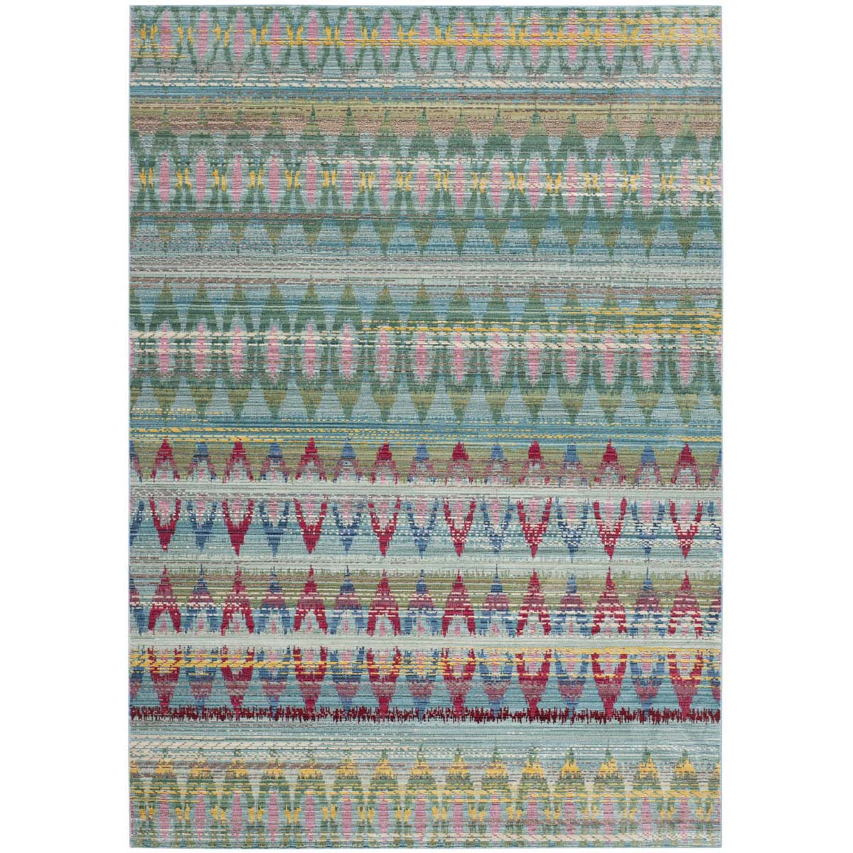 Safavieh Valencia 220 Rug, VAL220 - Light Blue / Multi