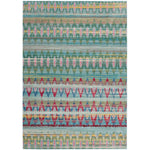 Safavieh Valencia 220 Rug, VAL220 - Light Blue / Multi