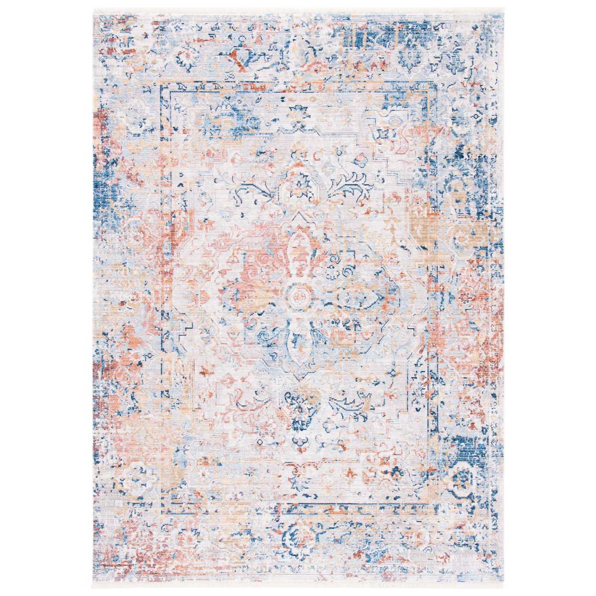 Safavieh Valencia 483 Rug, VAL483 - Blue / Gold