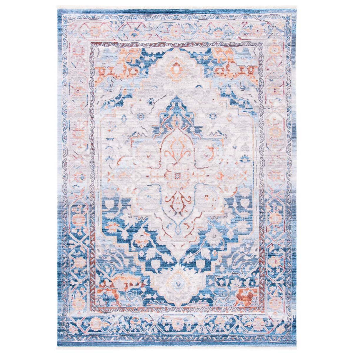 Safavieh Valencia 490 Rug, VAL490 - Blue / Gold