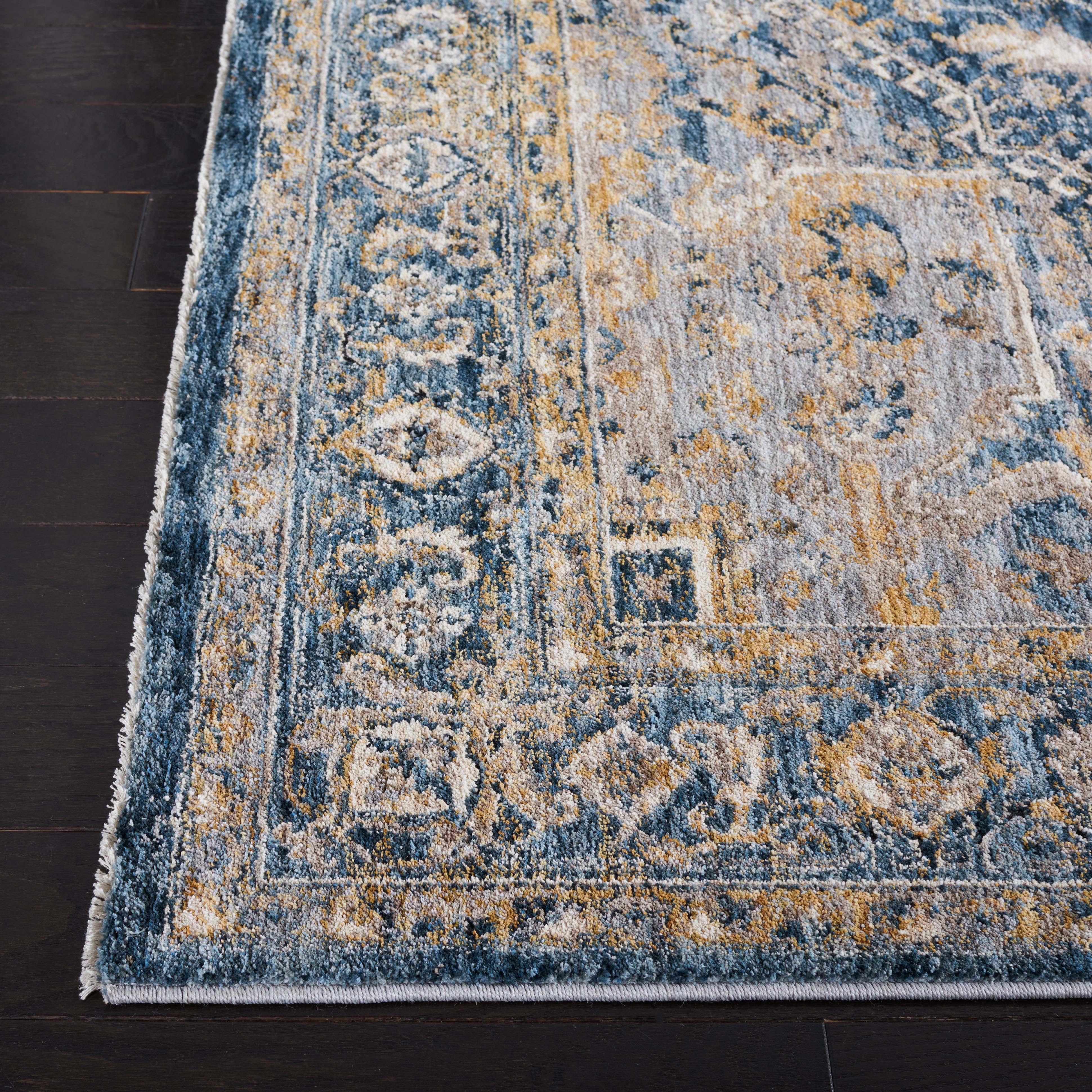 Safavieh Valencia 568 Rug, VAL568 - Blue / Gold