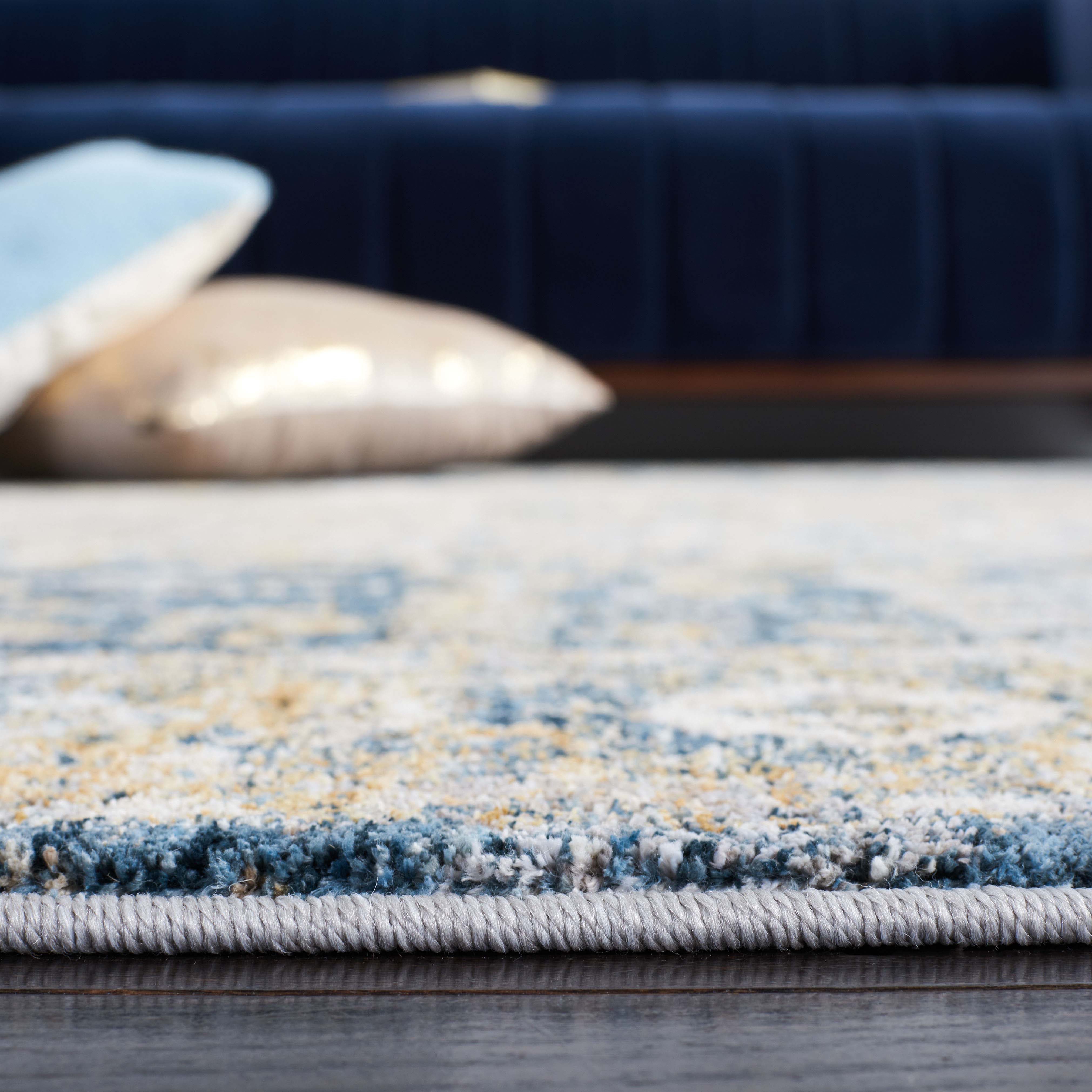 Safavieh Valencia 568 Rug, VAL568 - Blue / Gold