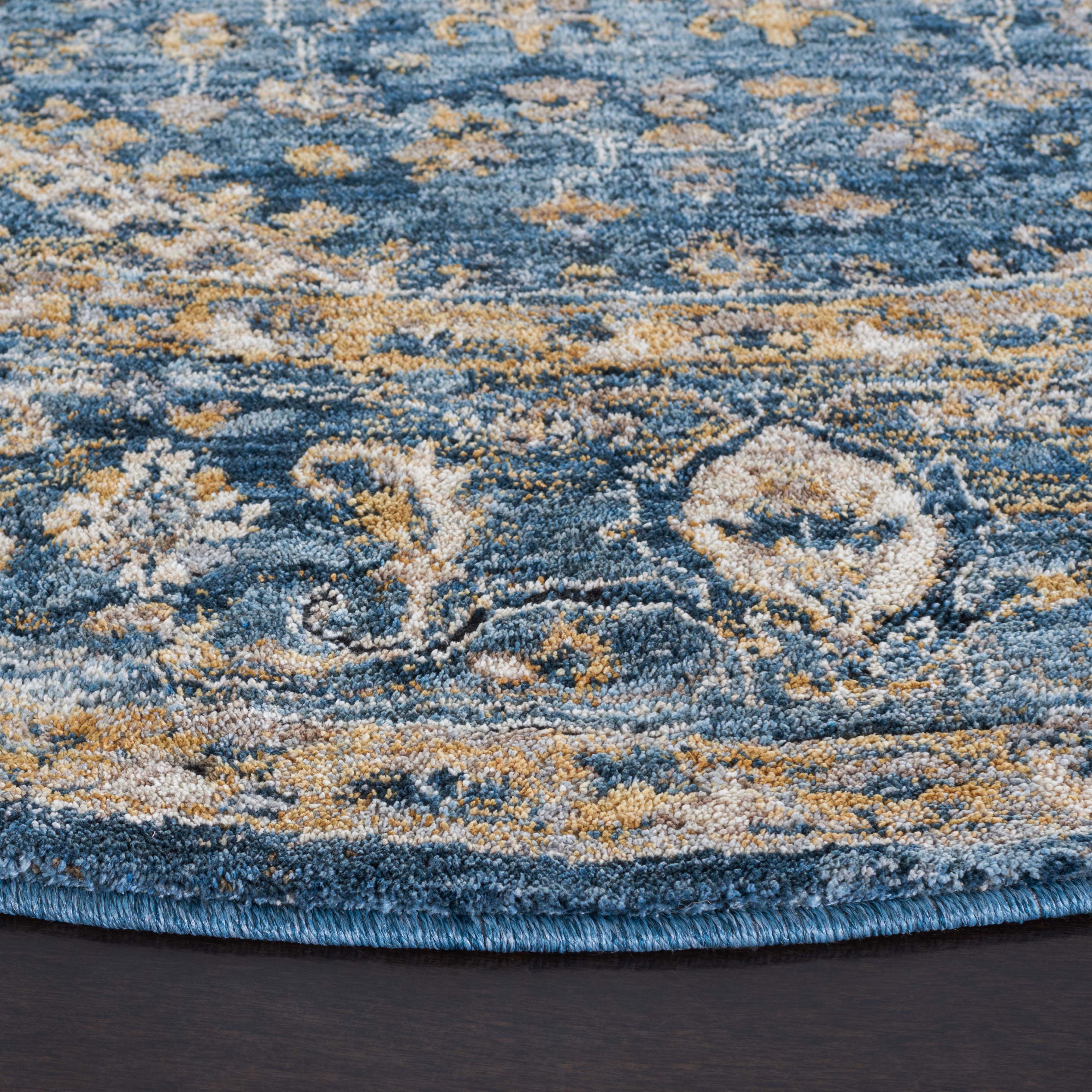 Safavieh Valencia 568 Rug, VAL568 - Blue / Gold