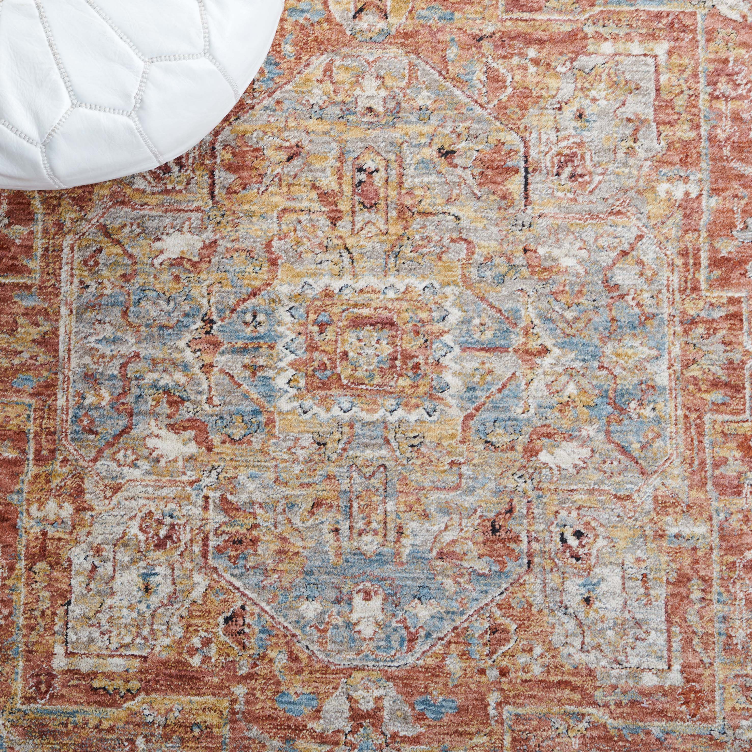 Safavieh Valencia 568 Rug, VAL568 - Rust / Beige Blue