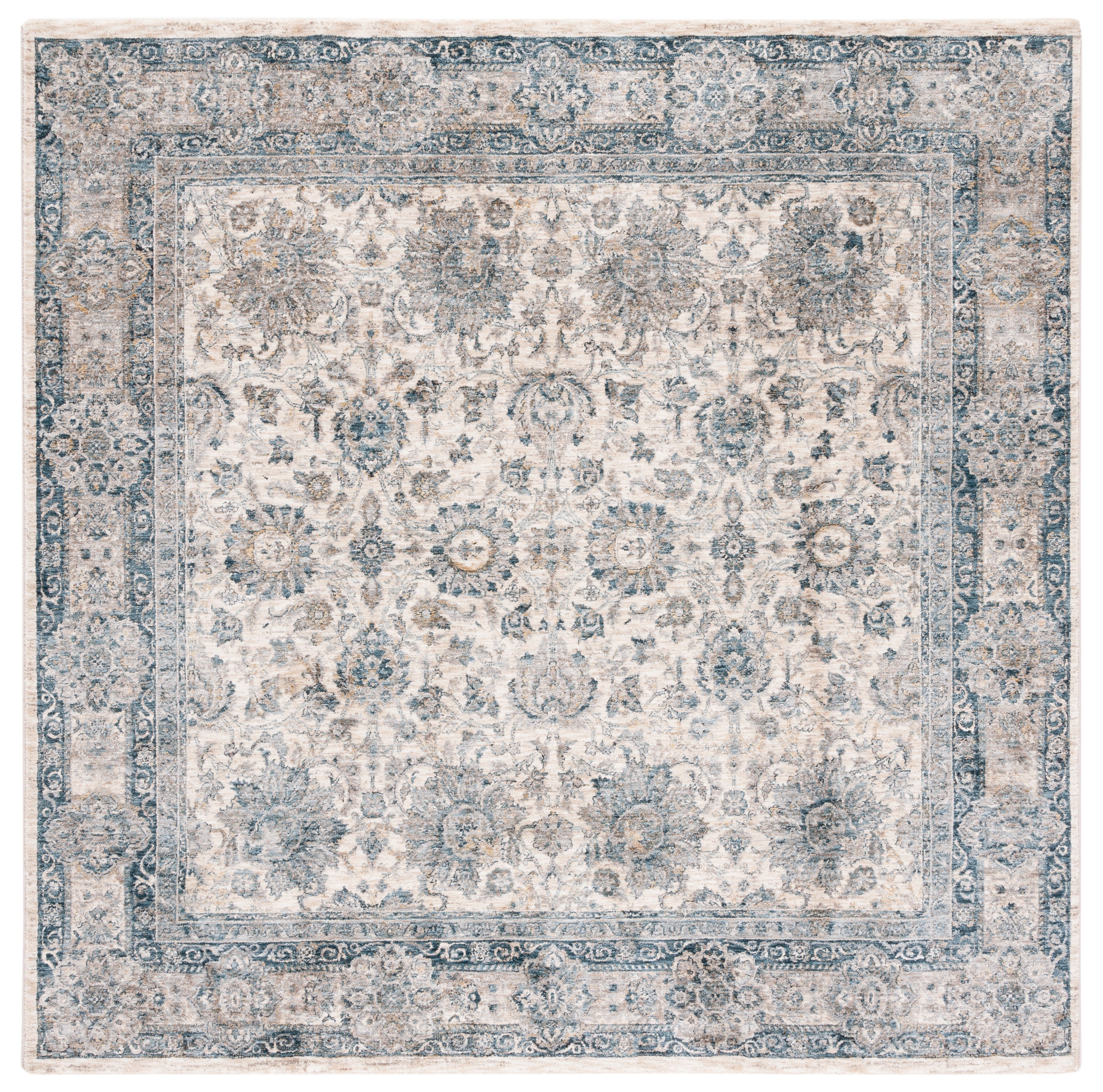 Safavieh Valencia 570 Rug, VAL570 - Ivory / Blue