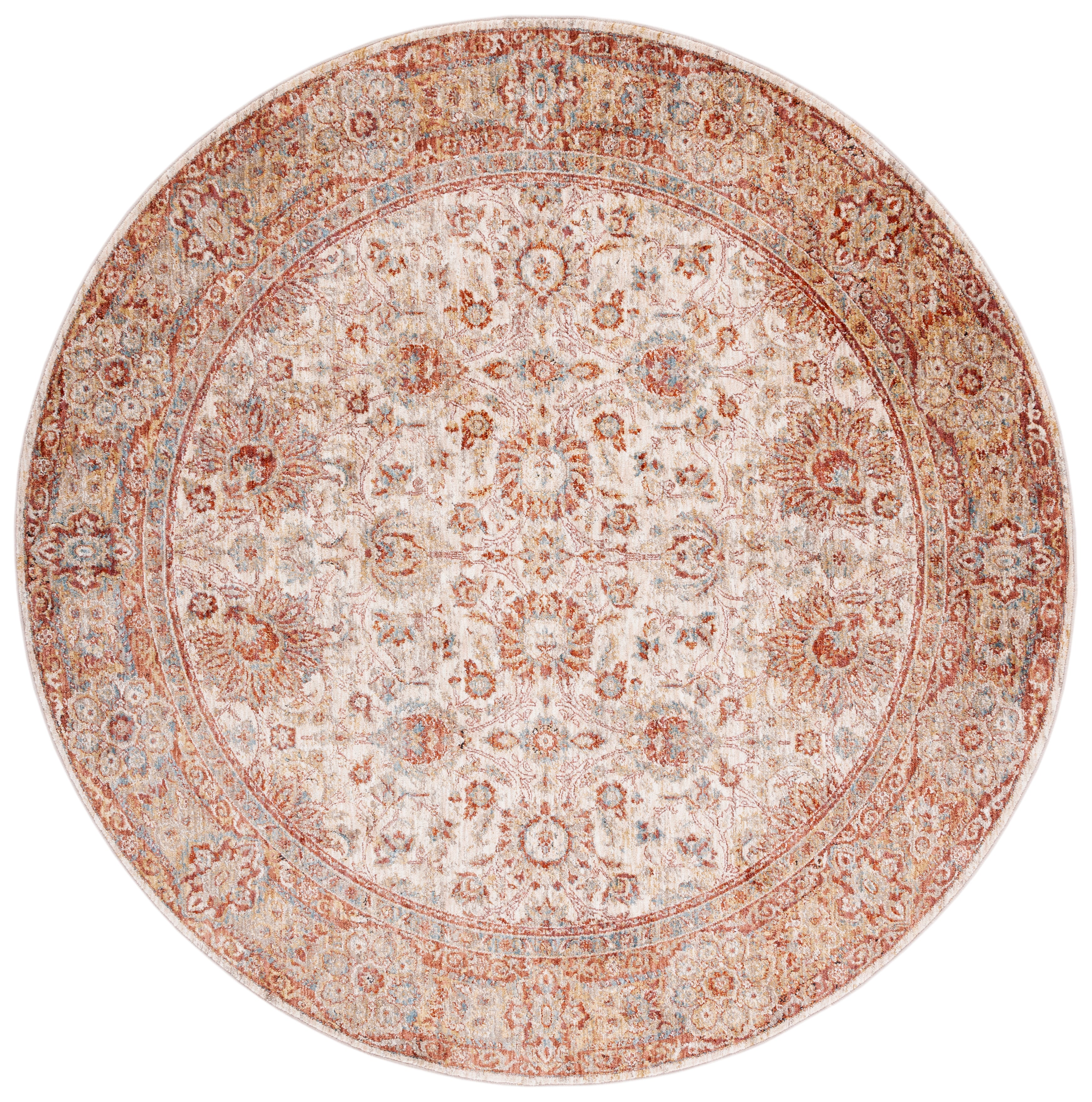 Safavieh Valencia 570 Rug, VAL570 - Ivory / Rust