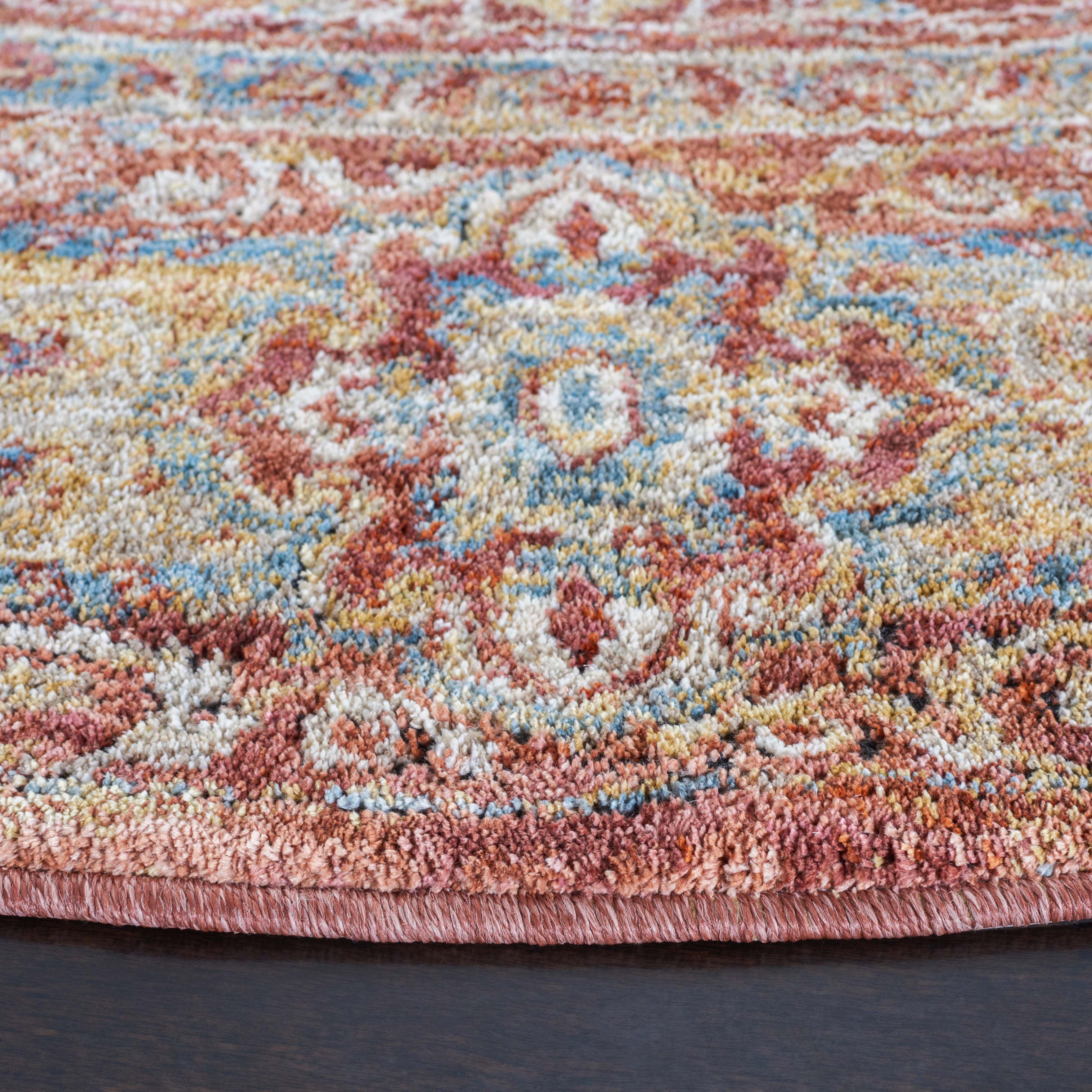 Safavieh Valencia 570 Rug, VAL570 - Rust / Teal