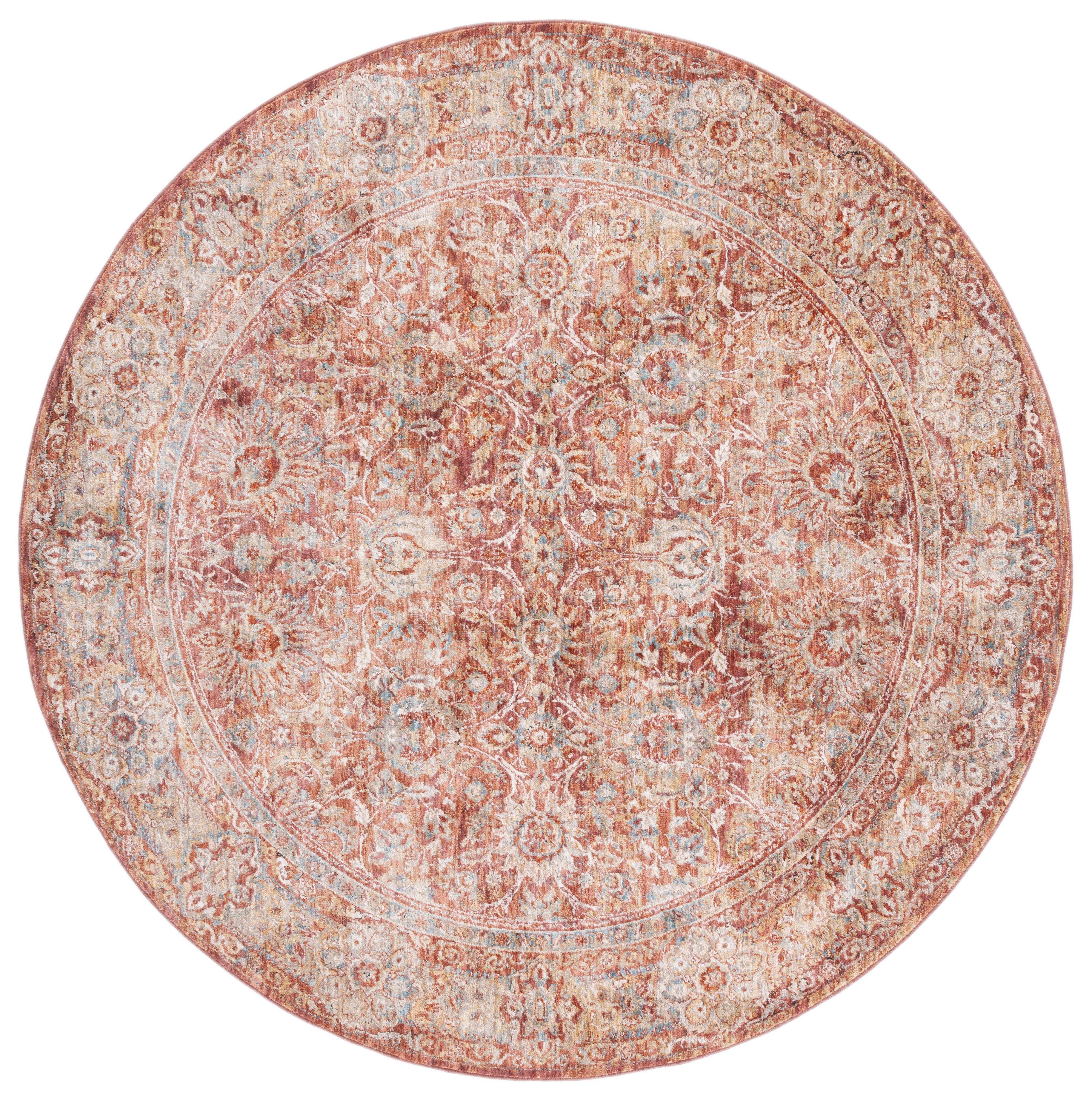 Safavieh Valencia 570 Rug, VAL570 - Rust / Teal