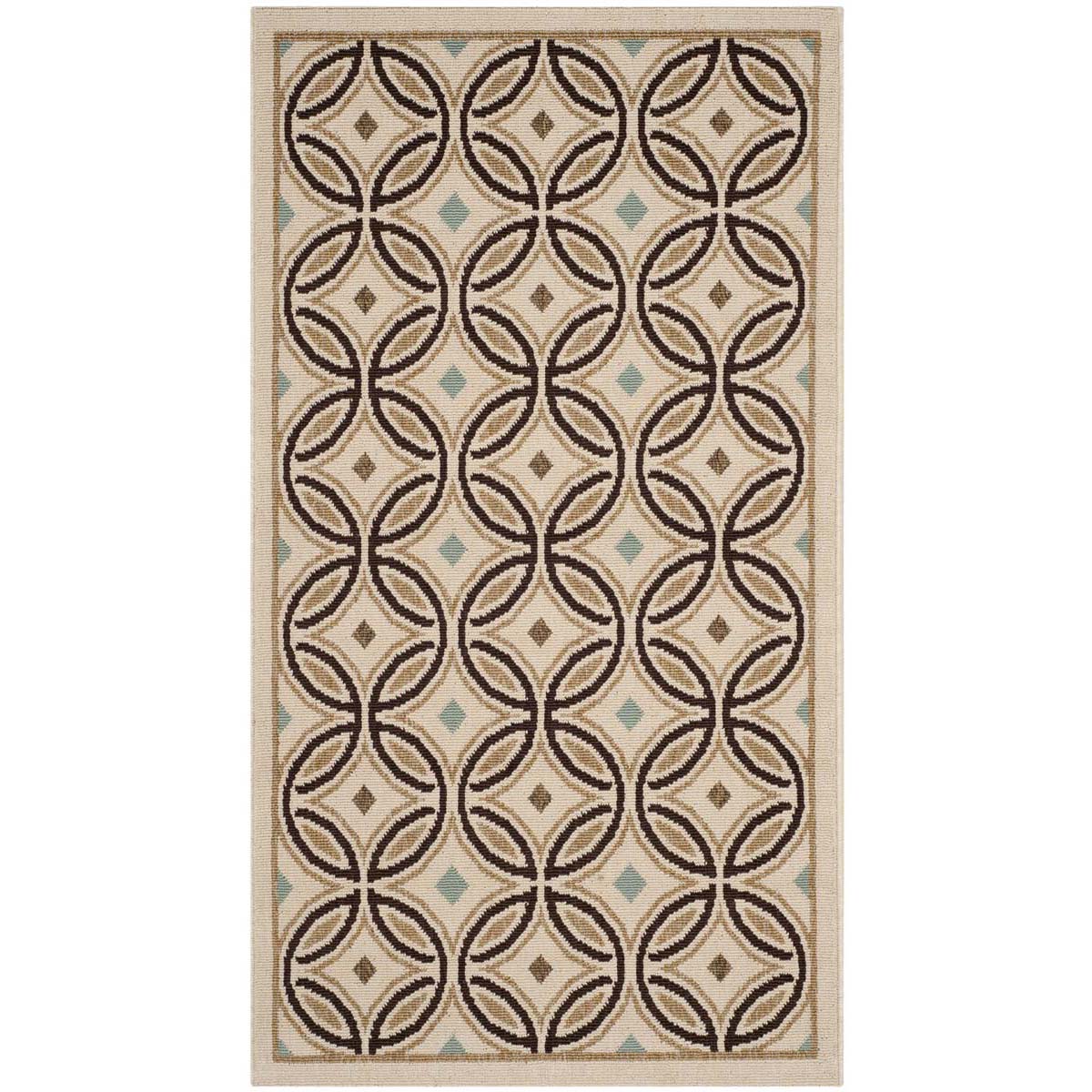 Safavieh Veranda 047 Rug, VER047 - Cream / Chocolate