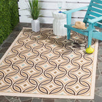 Safavieh Veranda 047 Rug, VER047 - Cream / Chocolate