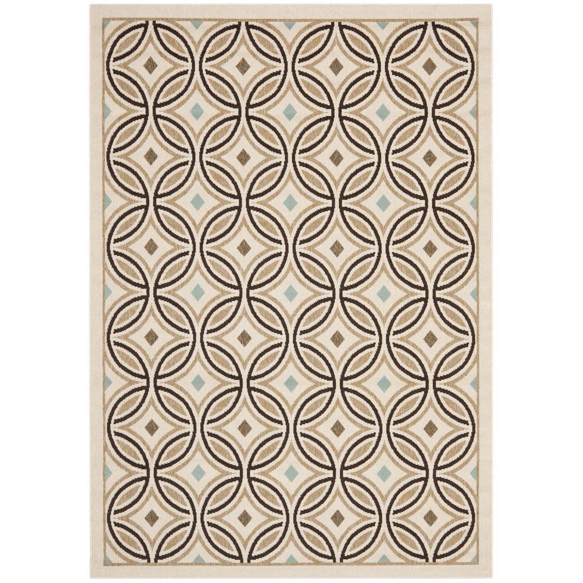 Safavieh Veranda 047 Rug, VER047 - Cream / Chocolate