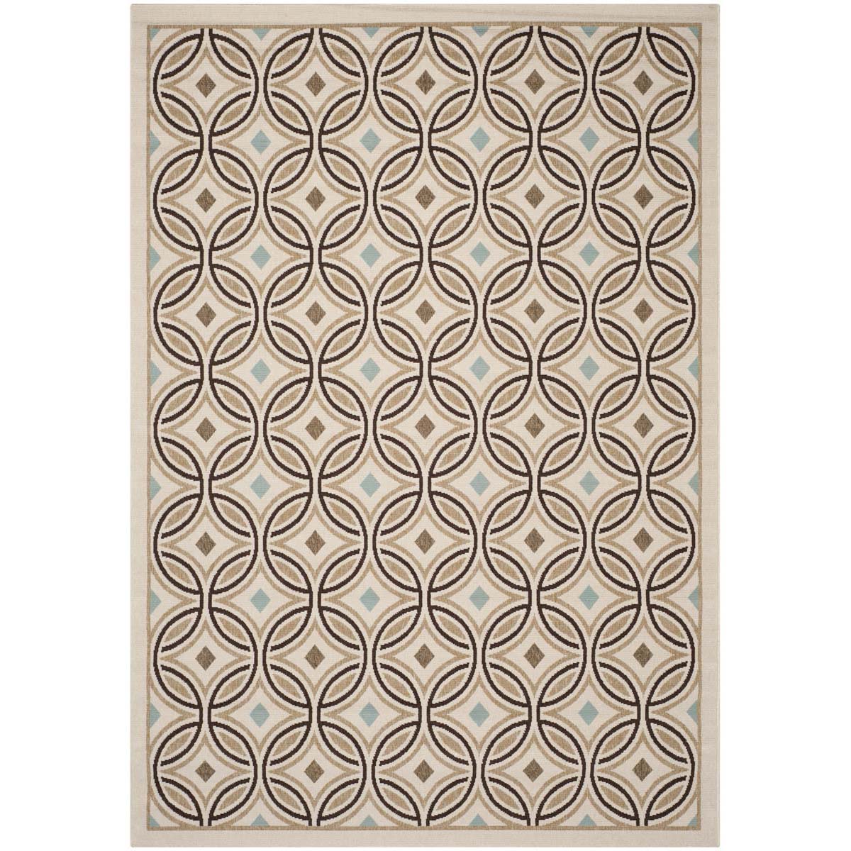 Safavieh Veranda 047 Rug, VER047 - Cream / Chocolate